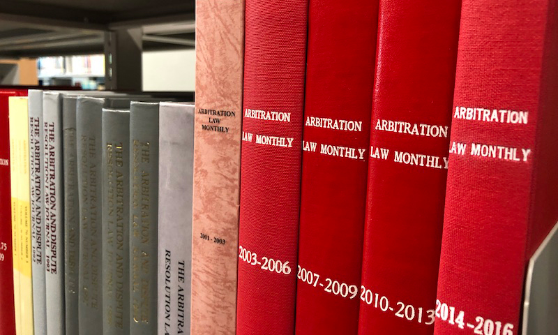 Arbitration law books